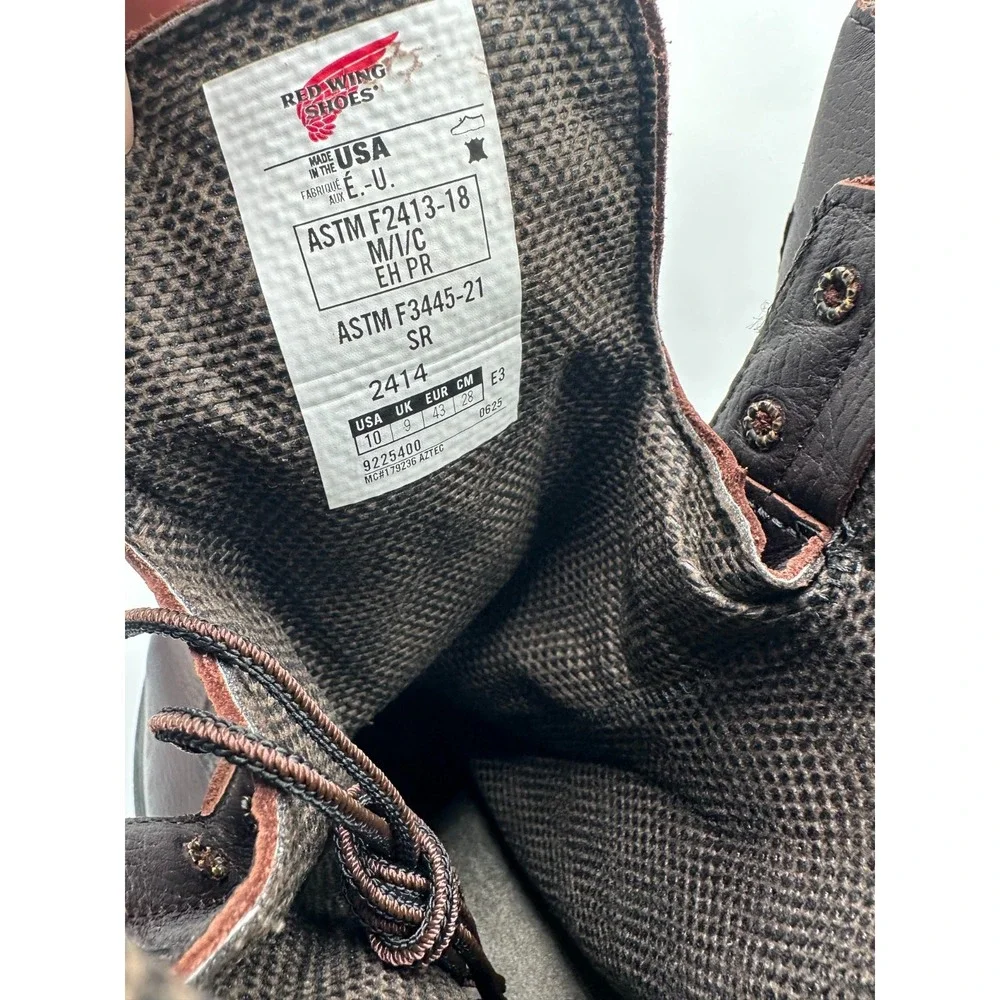 Men Size 10 E3 Red Wing Work Boots SuperSole 2.0 8-inch Waterproof Brown 9225400